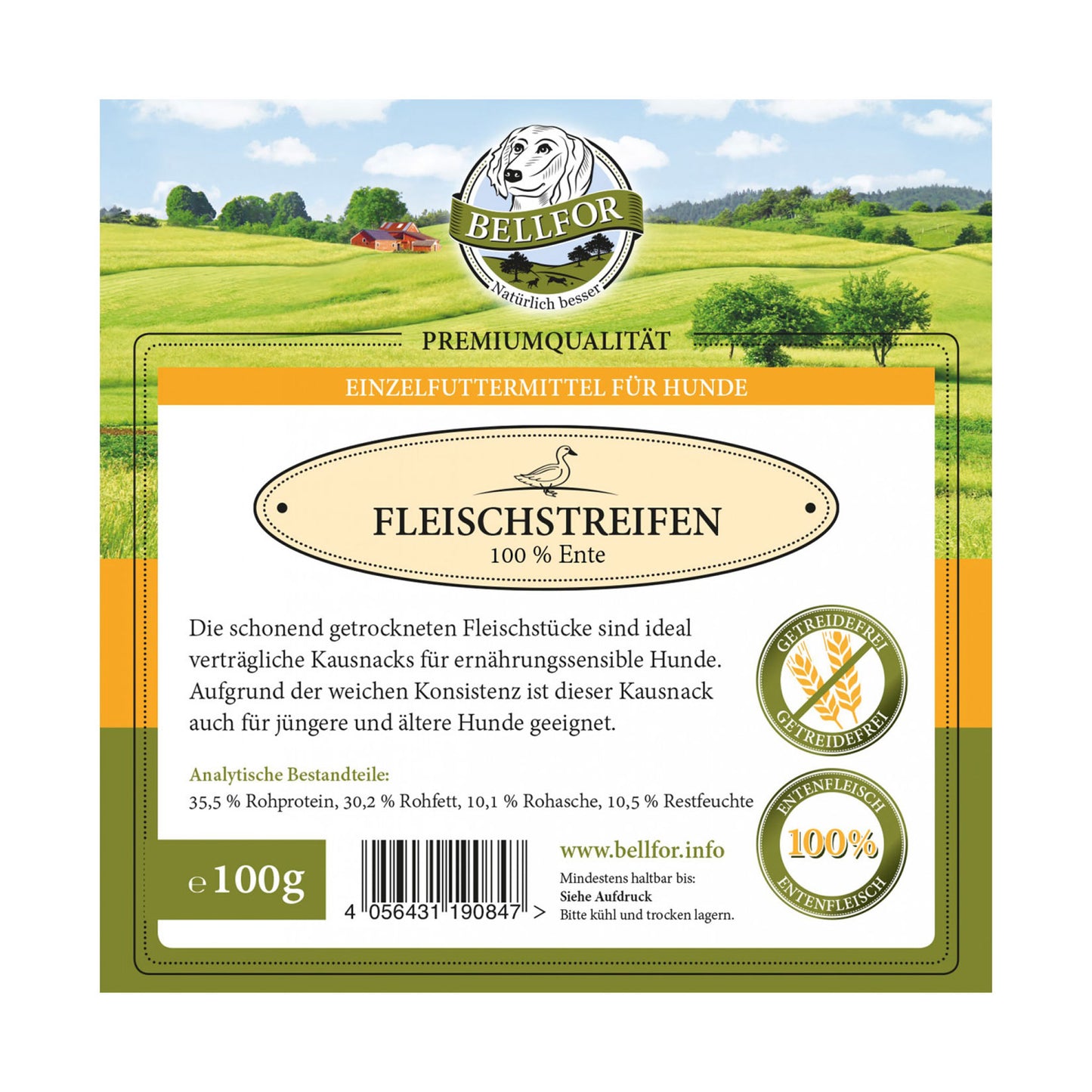 Enten Trockenfleisch - Hundesnack von Bellfor