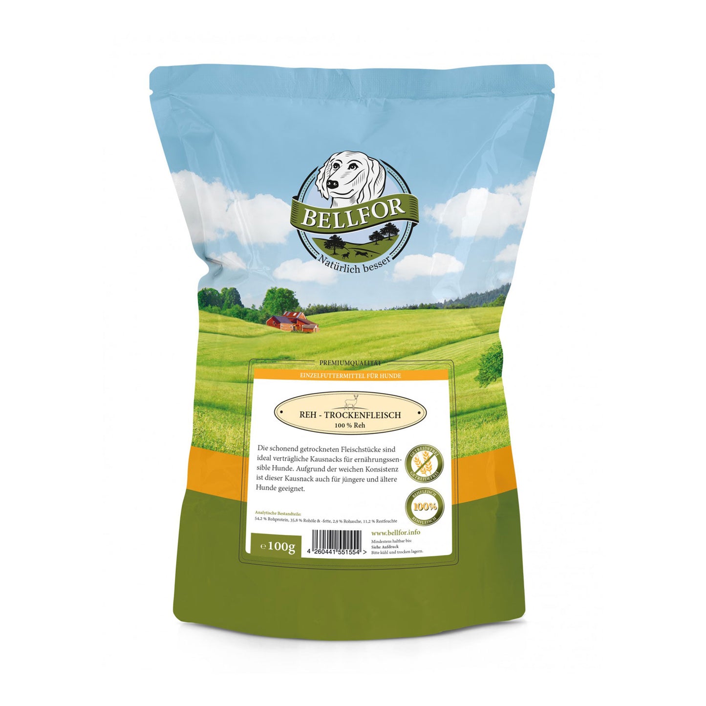 Reh Trockenfleisch - Hundesnack von Bellfor