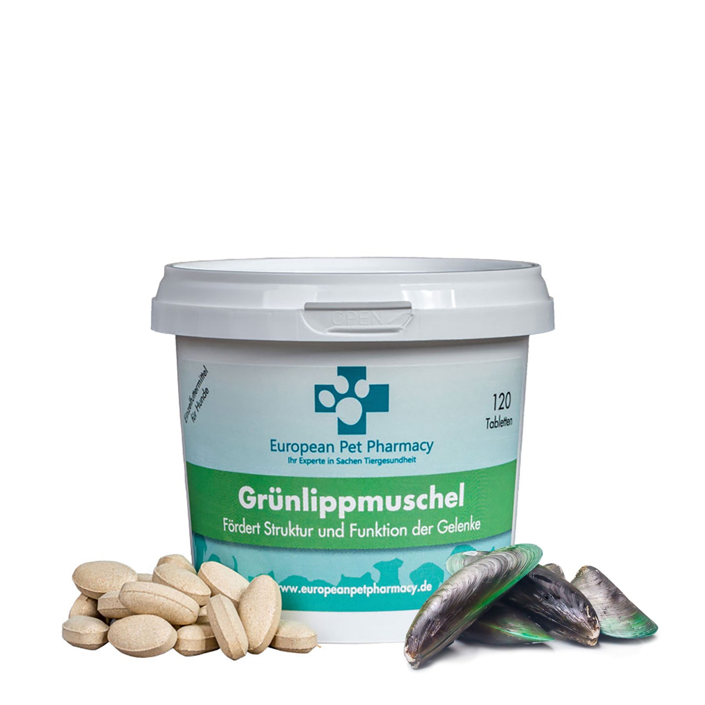 Grünlippmuschel 120 Tabletten - Fördert Struktur und Funktion der Gelenke