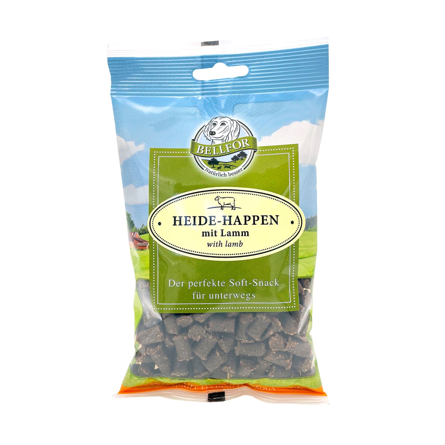Bellfor getreidefreier Heide-Happen mit Lamm - Soft Snacks für Hunde