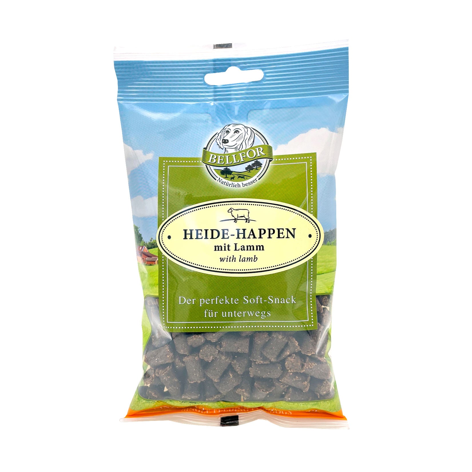 Bellfor getreidefreier Heide-Happen mit Lamm - Soft Snacks für Hunde