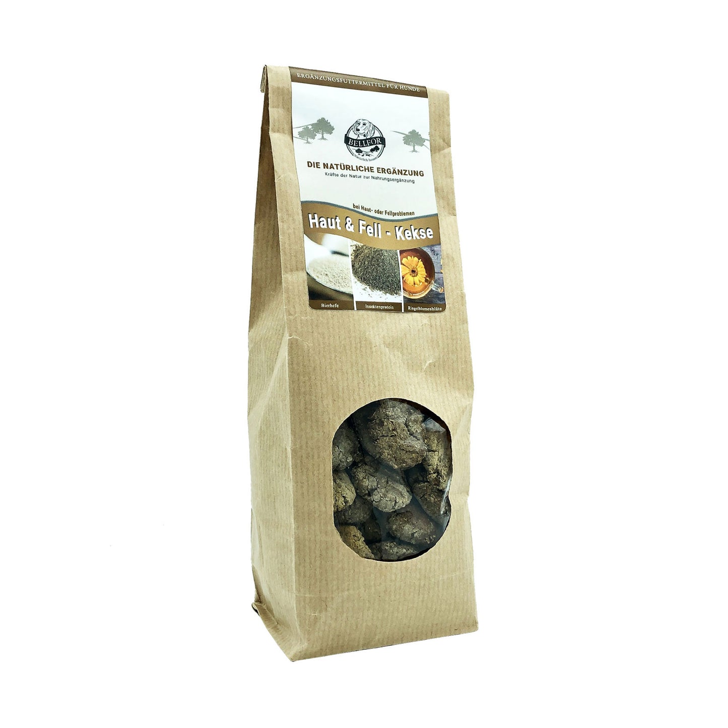 Bellfor Haut & Fell Kekse - 100% natürliche Leckerlis für deinen Hund