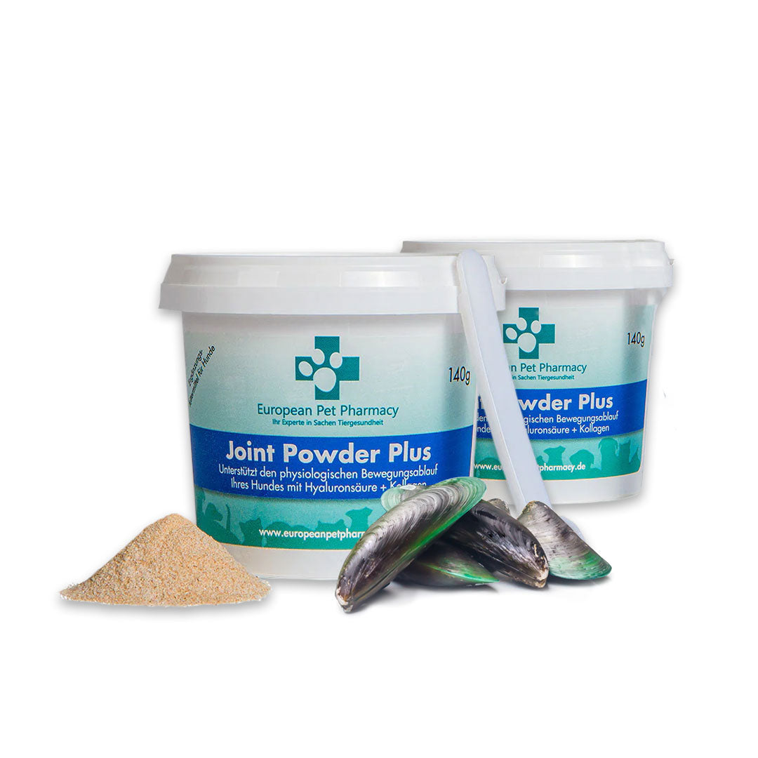 Joint Powder Plus - Unterstützt den physiologischen Bewegungsablauf Ihres Hundes mit Hyaluronsäure und Kollagen