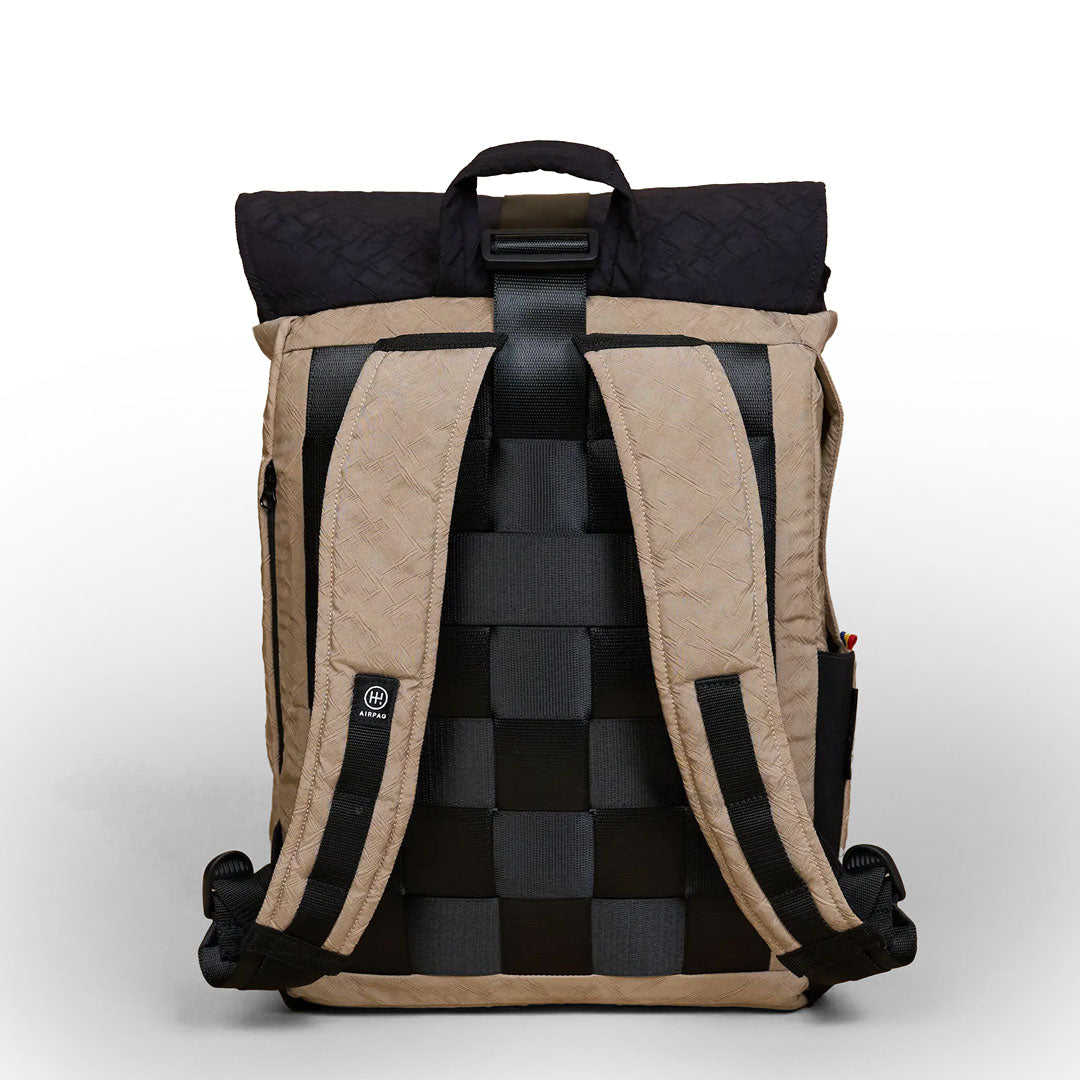 Airpaq Rucksack Rolltop - beige - Bina Pfote