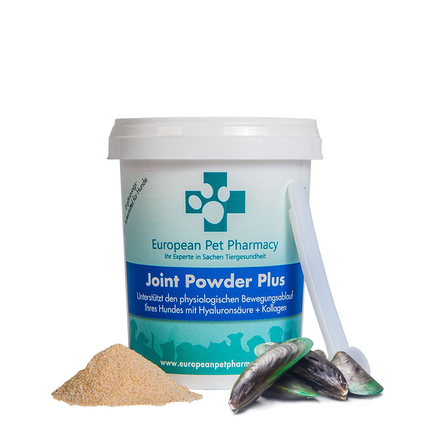 Joint Powder Plus - Unterstützt den physiologischen Bewegungsablauf Ihres Hundes mit Hyaluronsäure und Kollagen