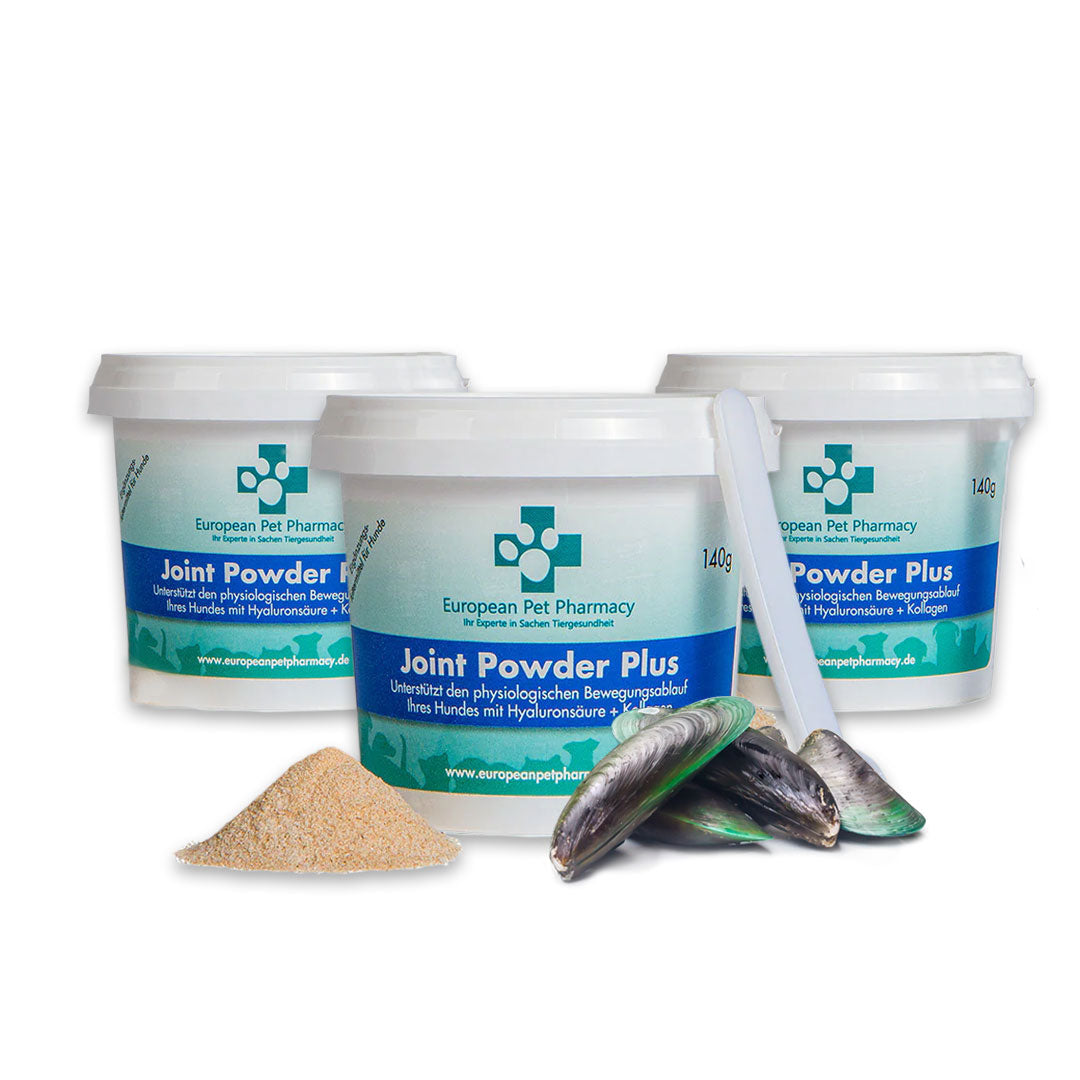 Joint Powder Plus - Unterstützt den physiologischen Bewegungsablauf Ihres Hundes mit Hyaluronsäure und Kollagen