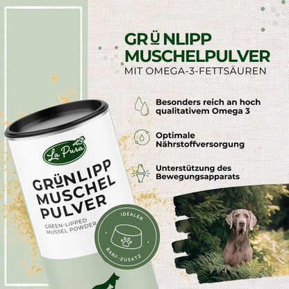 LaPura Grünlippmuschelpulver 250g - für Hunde und Katzen